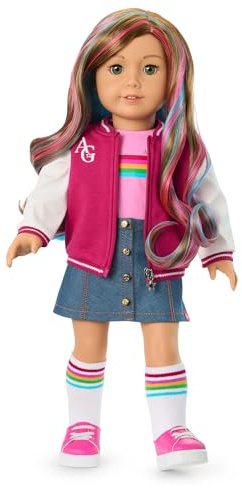 American Girl, Truly Me 18-inch Doll #101 with Gray Eyes, Wavy Caramel Hair, Light-to-Medium Skin, for Ages 6+