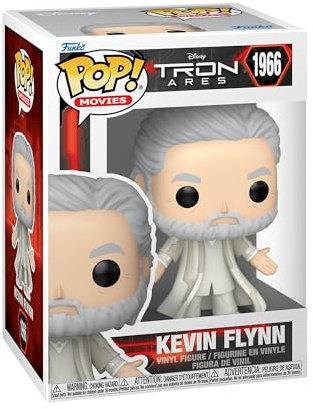 Funko POP! Movies: Tron: Ares - Kevin Flynn | Offizielles Sci-Fi Merch - Vinyl Sammelfigur als Regal Deko - Geschenkidee zum Geburtstag für Fans und Sammler
