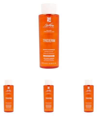 Sapone Liquido di Marsiglia per Pelli Sensibili e Intolleranti, Detergente per Lav, Il pacchetto può variare (Confezione da 4)