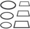 Tyqour 6 anillos de alimentación para acuarios, anillos flotantes para plantas de acuario, anillo de alimentación flotante, anillos de plantas flotantes, dispensador de alimento negro, para sostener o