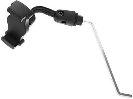 Saxophon Notenadapter für Handy und Noten, Verstellbar Schwarz | Marschgabel, Alt, Leichtes ABS und Edelstahl, für Proben und Übung, Kompakt