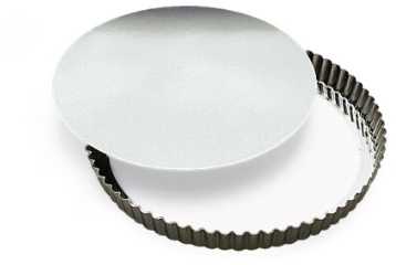 Gobel 126420 Moule Tourtière Ronde Cannelée Fond Mobile Fer Blanc Ø 20 cm