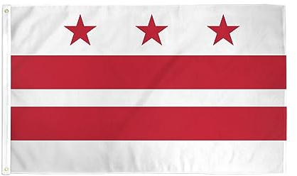 AZ FLAG - Flagge Washington Dc - 150x90 cm - District Of Columbia Fahne 100% Polyester mit Messing-Ösen - 110g