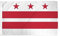 AZ FLAG - Flagge Washington Dc - 150x90 cm - District Of Columbia Fahne 100% Polyester mit Messing-Ösen - 110g