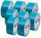 Alfa 8x UV-beständiges Klebeband Gewebeband blau 35 mm x 25 m Panzer-Tape Duct Tape