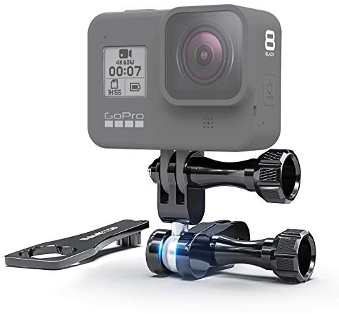 Sametop Adaptador Pivote de 360 Grados Brazo Giratorio de Trípode Compatible con GoPro Hero 13, 12, 11, 10, 9, 8, 7, 6, 5, 4, Session, 3+, 3, 2, 1, Hero(2018), Fusion, dji Osmo Action Cameras