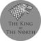 The King Of The North 38mm Fridge Magnet