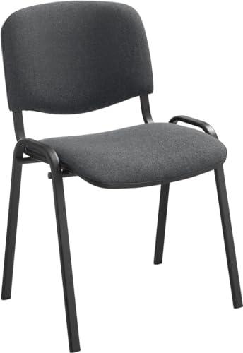 Nowy Styl Stapelstuhl ISO Basic ohne Armlehnen, Verschiedene Gestellfarben (Anthrazit, Gestell: Schwarz)