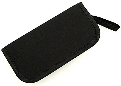 RanDal Schwarz Reißverschluss Tasche Aufbewahrungstasche für Uhrmacher-Tool-Kit