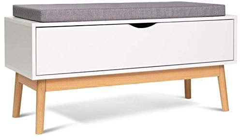IDMarket - Panca cassapanca d'ingresso scarpe LEO legno