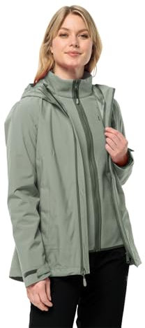 Jack Wolfskin Damen Moonrise 3in1 Jkt W, Mint Leaf, S EU
