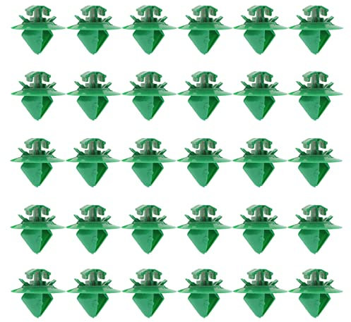 ECSiNG 30pcs Voiture Porte Intérieure Panneau Clips Compatible avec Citroen Voiture de Remplacement de Pièces d'automobile Raccords Garniture de Fixation Accessoires en Plastique Vert