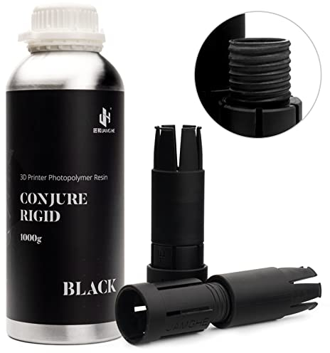 Chitu Systems Conjure Rigid Resin mit Engineering-ähnlichen Eigenschaften für funktionelle Gadgets Resin-Druck, geringe Schrumpfung für artikulierte Figur LCD 3D-Druck (Schwarz, 1000g)
