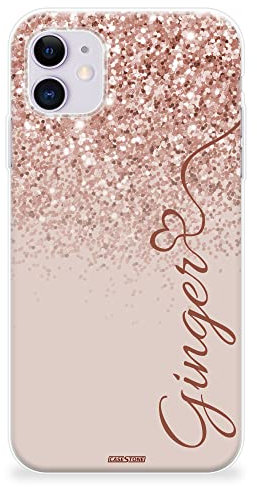 CaseStone Personalised Phone Cases fit Apple iPhone – Custom Design Made in UK Clear Soft Silicone Case Cover – Great Gifts for Birthday, Christmas (iPhone 13 Mini, 06)