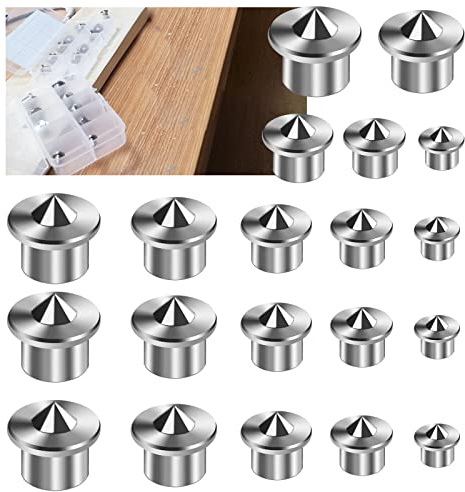 MinliGUY Stainless Steel Dowel Centering Pins, Hole Drilling Alignment Tool