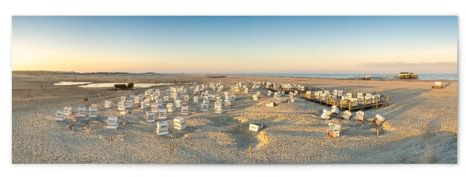 artboxONE Poster 60x20 cm Natur St. Peter-Ording Strandpanorama - Bild sankt peter-ording