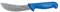 Starrett Professional Skinning Knife - BKL206-6 Blue Handle Narrow Curved 6 Sanitized Stainless Steel Blade - Hunters Butchers Kitchen Chef's Knife
