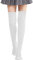 Nanxson Damen Lang Stulpe Leg Warmer Gestrickte Over-Knee Lange Beinstulpe Tanzen Strumpf (Weiß-80)