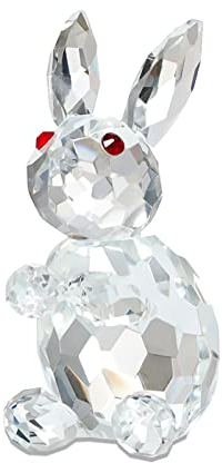 NaneTidy Kristallfiguren Hase Figur Frühling Home Bücherregal Dekor Osterhase Geschenk für Kinder