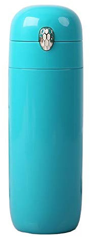 Thermos Versión coreana de la tendencia de la moda taza portátil de gran capacidad de acero inoxidable (Color: azul)