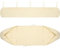 Housse de Auvent Jardin Protection, BâChe Sac de Rangement 420D Oxford Contre Les UV Anti-poussière étanche Contre la Neige et la Pluie en Hiver, pour Canopy Shelter De Terrasse Meubles (Beige, 2M)