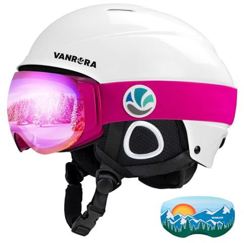 VANRORA Ski Helmet and Goggles Set, Snowboard Helmet for Men Women & Adults