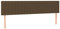vidaXL Kopfteil 2 STK., Bettkopfteil mit Holzbeinen, Höhenverstellbar Polsterkopfteil für Bett, Betthaupt Bettzubehör Schlafzimmer, Dunkelbraun 90x5x78/88cm Stoff