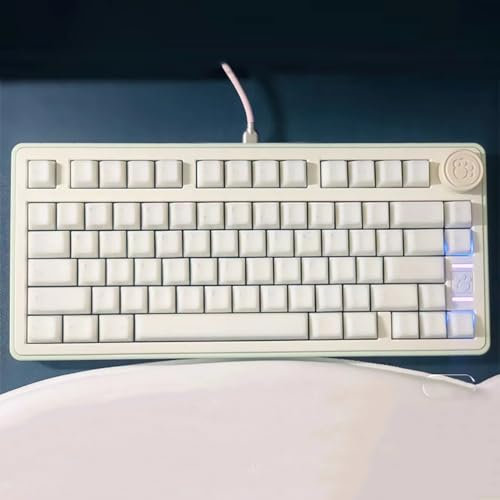 114 Keys PBT Keycaps Cherry Profile Milk Keycap Set Fit for 61/64/87/104/108 Cherry Mx Switches Mechanical Keyboard