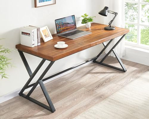 FurniChoi Computertisch aus Massivholz, 140 cm