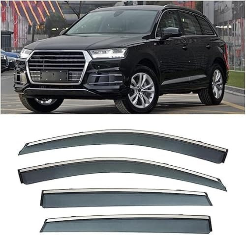 Windschutz Scheibe für Audi Q7 2016 2017 2018 2019 2020 2021,Auto Seiten Fenster Visier Regen Sonnenschutz Abdeckung Auto Zubehör