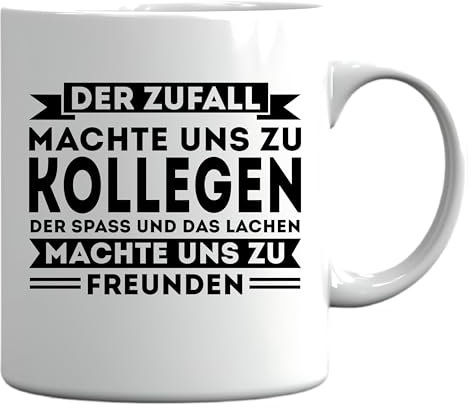 Kollegen Tasse | der Zufall machte uns zu Kollegen der Spass | Kollege Geschenk Kollegenabschied Tasse Kollegin Kaffeebecher