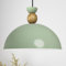 bamyum Yimpe Lámpara Colgante Industrial, Pantallas de Lámpara de 30 cm, Lámpara Moderna de Metal para Isla de Cocina, Lámpara Colgante E27 para Salón y Comedor, Lámpara Colgante Verde Menta