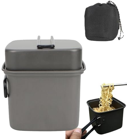 Ustensiles de cuisine de camping en aluminium anti-adhésif | Ustensiles de cuisine légers et multifonctionnels pour la randonnée et le cyclisme