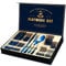 Blue Cutlery Set, 24 Piece Stainless Steel Flatware Silverware Set with Fine Mirror Finish, and Dishwasher Safe Blue Utensil Set with High-End Gift Box Including Knife Fork Spoon for 6 People