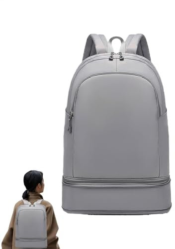 Backpack with Shoe Compartment, Gym Backpack for Sneakers, Athletic Bookbag, Waterproof Women Gym Bag, Carry On Backpack for Yoga, Fitness Beach Backpack, Waterproof Gym Bag for Women