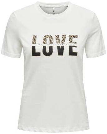 ONLY Onltanya Life Reg S/S Leo Print Top JRS