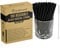 Greenland 100 Wiederverwendbare kurze Schwarze Cocktailstrohhalmen mit Bürste – 15 cm lang, 6 mm breit – Perfekt für Cocktails, ideal als Kinderstrohhalme (Trinkhalme)