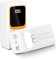 Power Bank da 50000 mAh con cavo integrato: batteria esterna da 22,5 W a ricarica rapida con grande capacità, caricatore portatile con torcia a LED e 7 uscite e 3 ingressi bianco