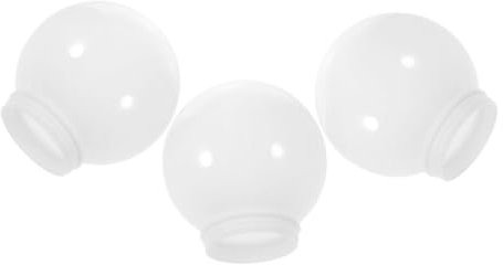 Ciieeo 3 Stück Runde Lampenschirme Aus Acryl Für Außenlampen Kugelförmig ø 150mm Ersatz Abdeckung Für Garten Und Wandlampen