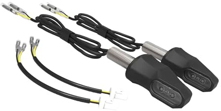 MOTOMENT Bundle LED Blinkerset mit Adapter - Motoism Race Mini mit E-Prüfzeichen passend für KTM 790 Duke ABS 799 4T 2018-2020 hinten