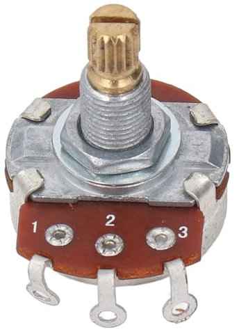 Mini Guitar Potentiometer, 500K Sound Volume Taper Pot, Metal Bass Replacement Parts for Electric Guitar or Bass