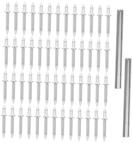 UKCOCO 200 pezzi Chiodi Doppia Testa per Battiscopa Unghie senza Tracce con Doppia Punta per Fissaggio Sicuro Kit Chiodi per Cartongesso e Pareti Resistenti e Facili da Rimuovere