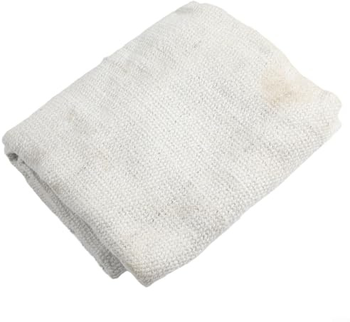 Feuerfeste Decke, 2 mm dick, 1260 °C, temperaturbeständiges Porzellanfasertuch für Schweißen, Ofen und Hochtemperatur-Rohrisolierung (1 x 1 m)