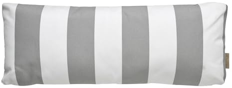 blomus Outdoor-Kissen -Stay- | Dekokissen für Garten & Lounge Möbel | Farbe Lily White/Elephant Skin | 70 x 30 cm | Wasserabweisendes Outdoor-Kissen für Terrasse & Balkon
