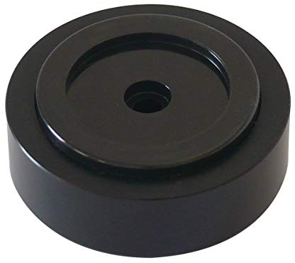 Dynavox Pieds pour appareils HiFi, Blister de 4 pièces en Aluminium anodisé et étouffoirs Gomme, Coloris argenté