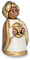 THUN® - Re Magio Melchiorre con Oro - Versione Rossa - Statuine Presepe Classico - Ceramica - I Classici
