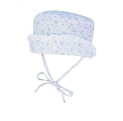 Döll Hut Mädchen Babymütze Taufe Weiss/grau (41)