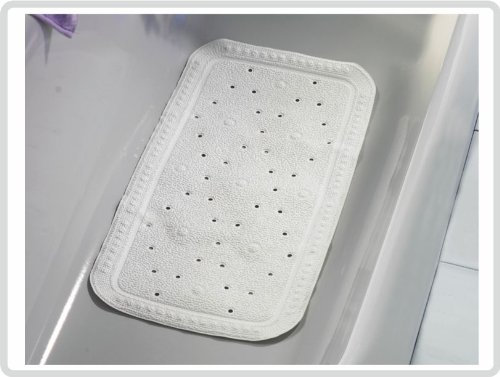 Badematte Badewannen-Einlage, Farbe: weiß - Antirutsch-Einlage Sicherheitseinlage