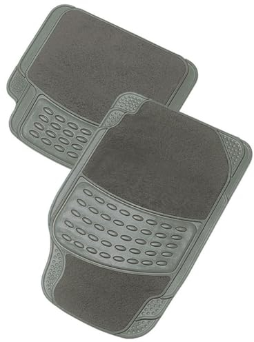 Krawehl 2501.01203GR PVC Tappeti Auto Universali, Anti Scivolo, Grigio