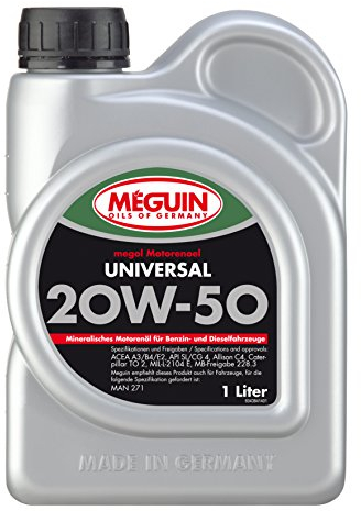Meguin Megol Universal SAE 20W-50 | 1 L | mineralisches Motoröl | Art.-Nr.: 4384